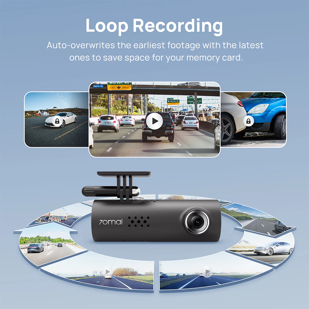 70mai Dash Cam 1S 1080P with 130° FOV & Voice Control - Image 7