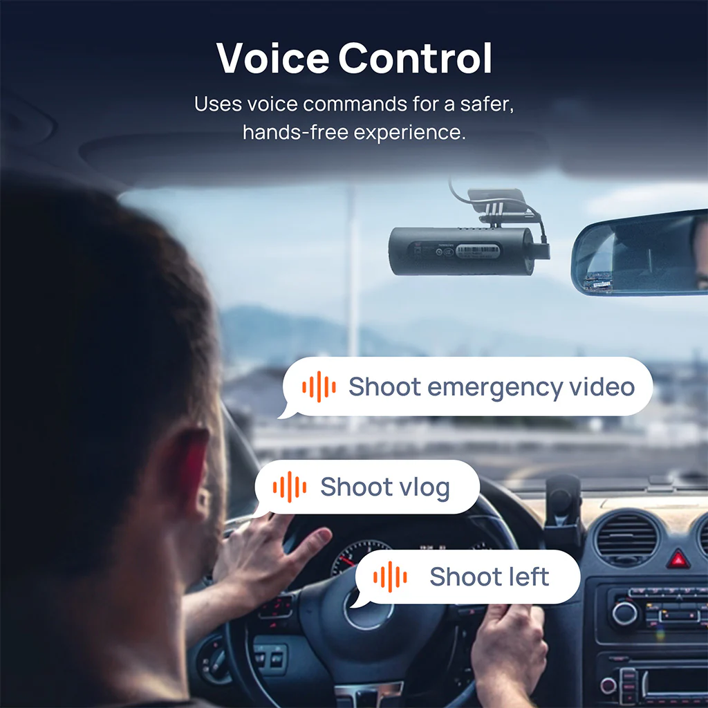 70mai Dash Cam 1S 1080P with 130° FOV & Voice Control - Image 8
