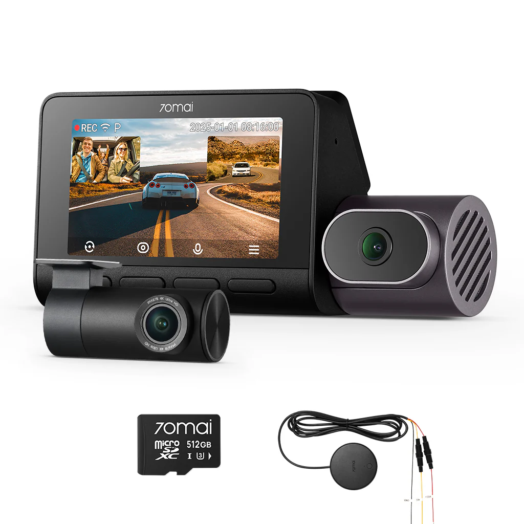 3-Channel Pro Setup: 4K T800 Front Cam + Rear Cam + Memory Card + Hardwire Kit - Image 2