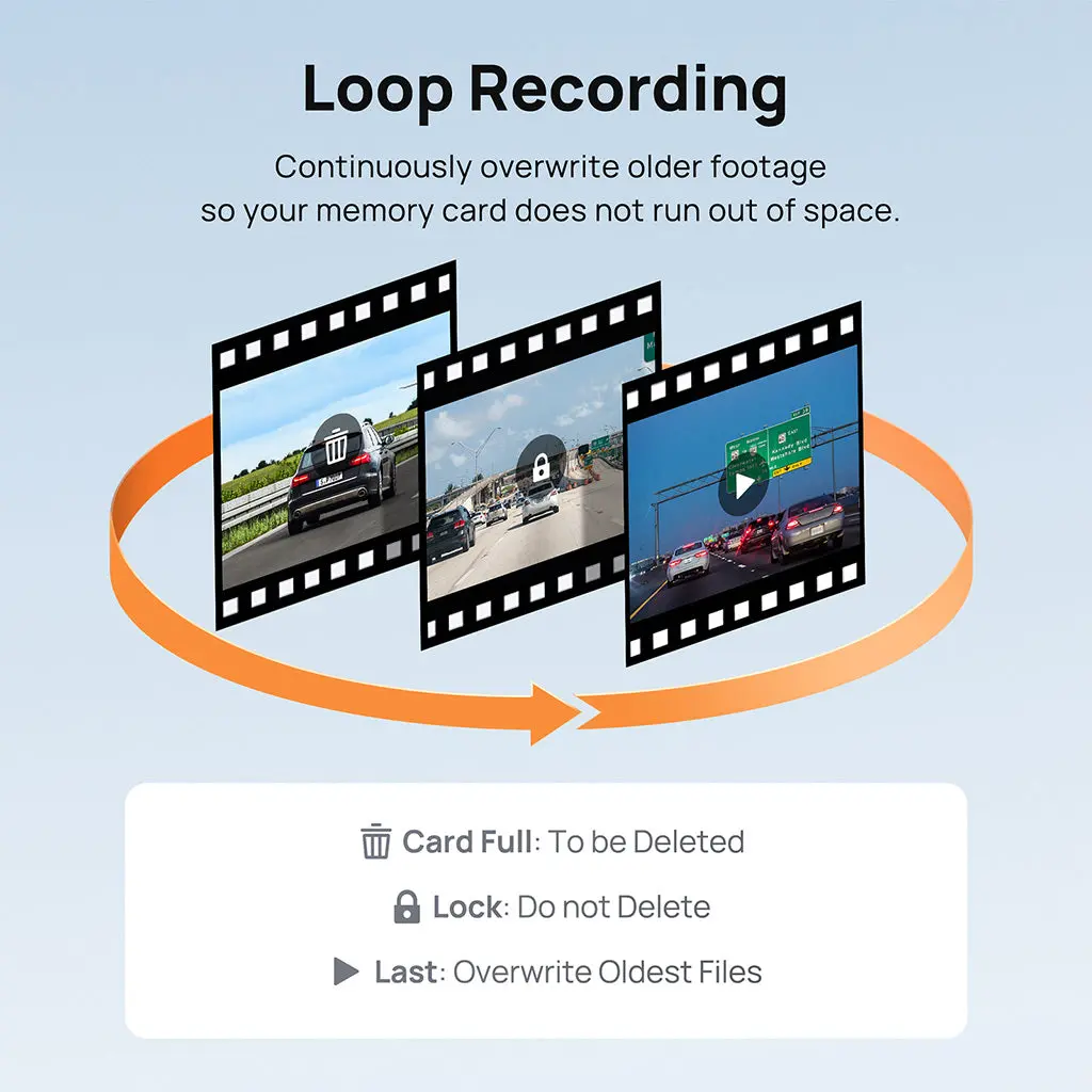 70mai Dash Cam A500S 2.7K HD with 2-Inch Screen & Dual-Channel Supported - Image 8