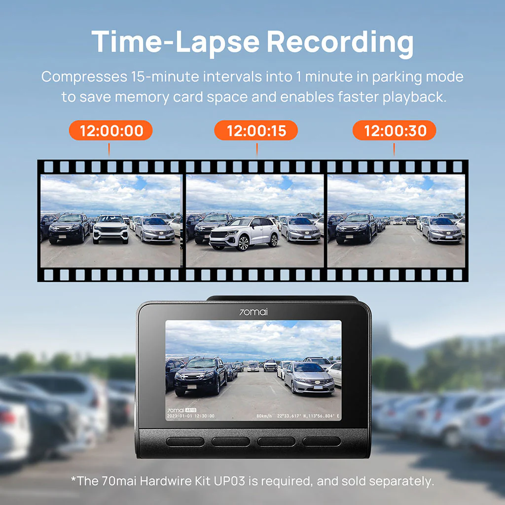 70mai Dash Cam 4K A810 with Sony STARVIS 2 IMX678, 4G LTE & Dual HDR Supported - Image 11