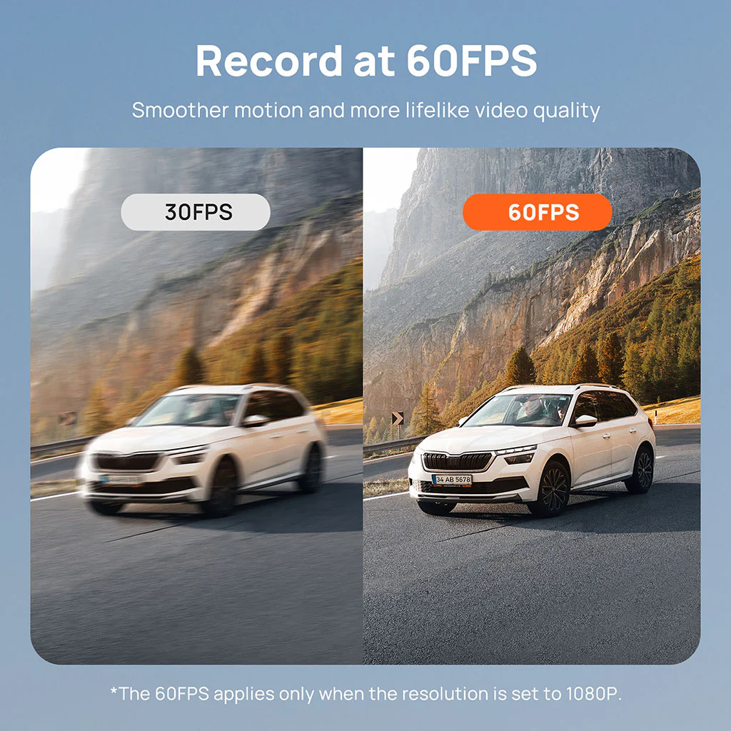 70mai Dash Cam 4K A810 with Sony STARVIS 2 IMX678, 4G LTE & Dual HDR Supported - Image 4