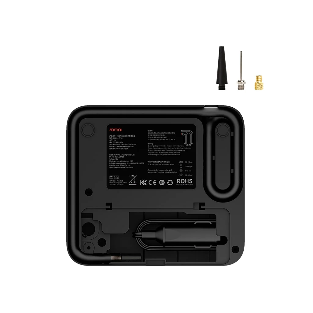 70mai Air Compressor TP03 Fast Inflating with Touch Screen Compact Design - Image 3