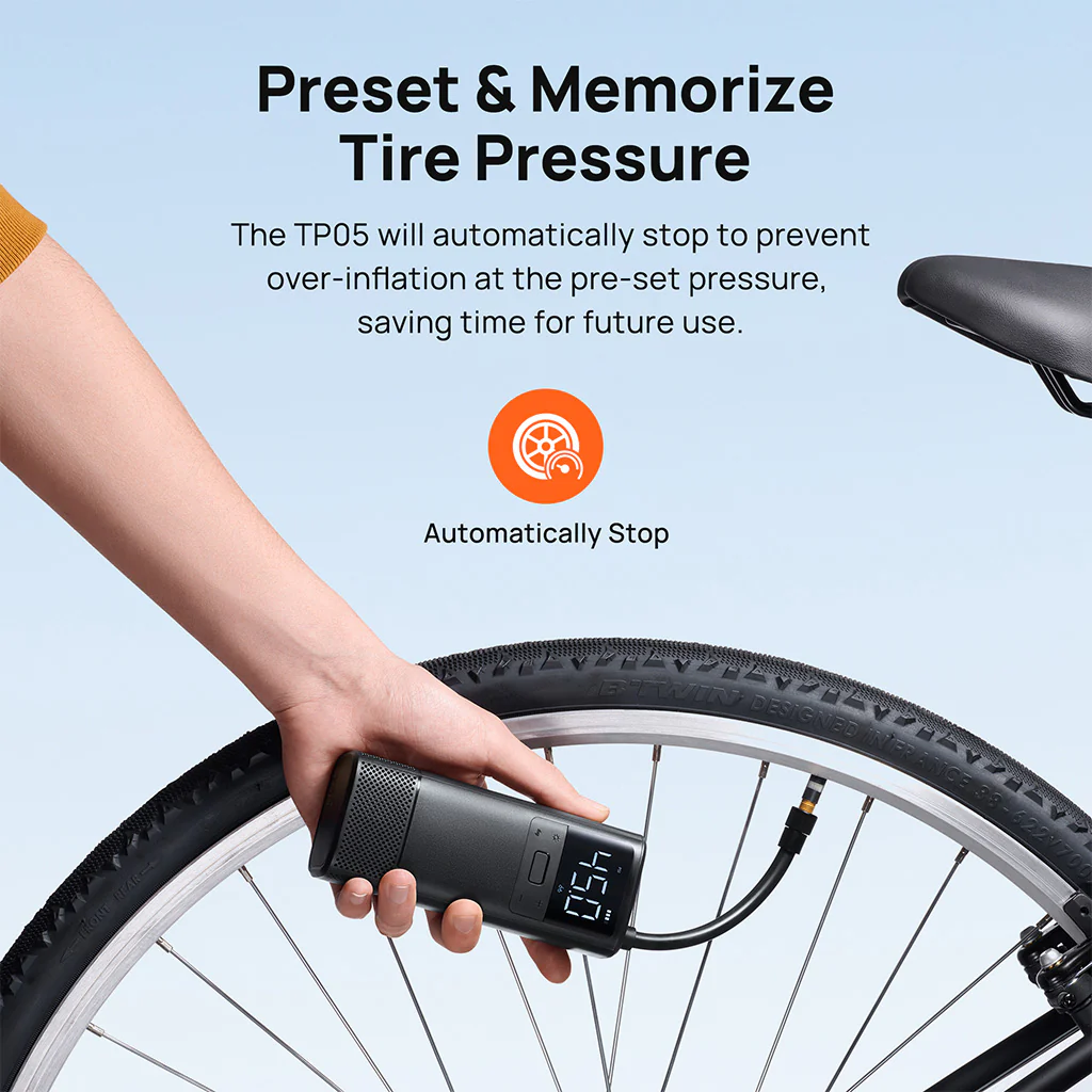 70mai Air Compressor TP05 Wireless Portable Tire Inflator 150PSI Fast Inflation - Image 6