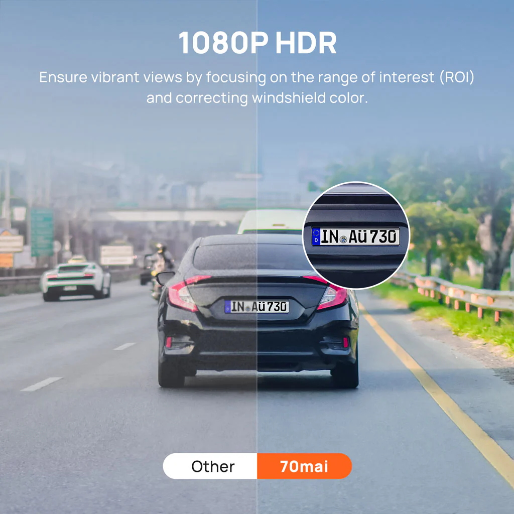 70mai Dash Cam 3 1080P HDR with Sony STARVIS 2 & Voice Control - Image 5