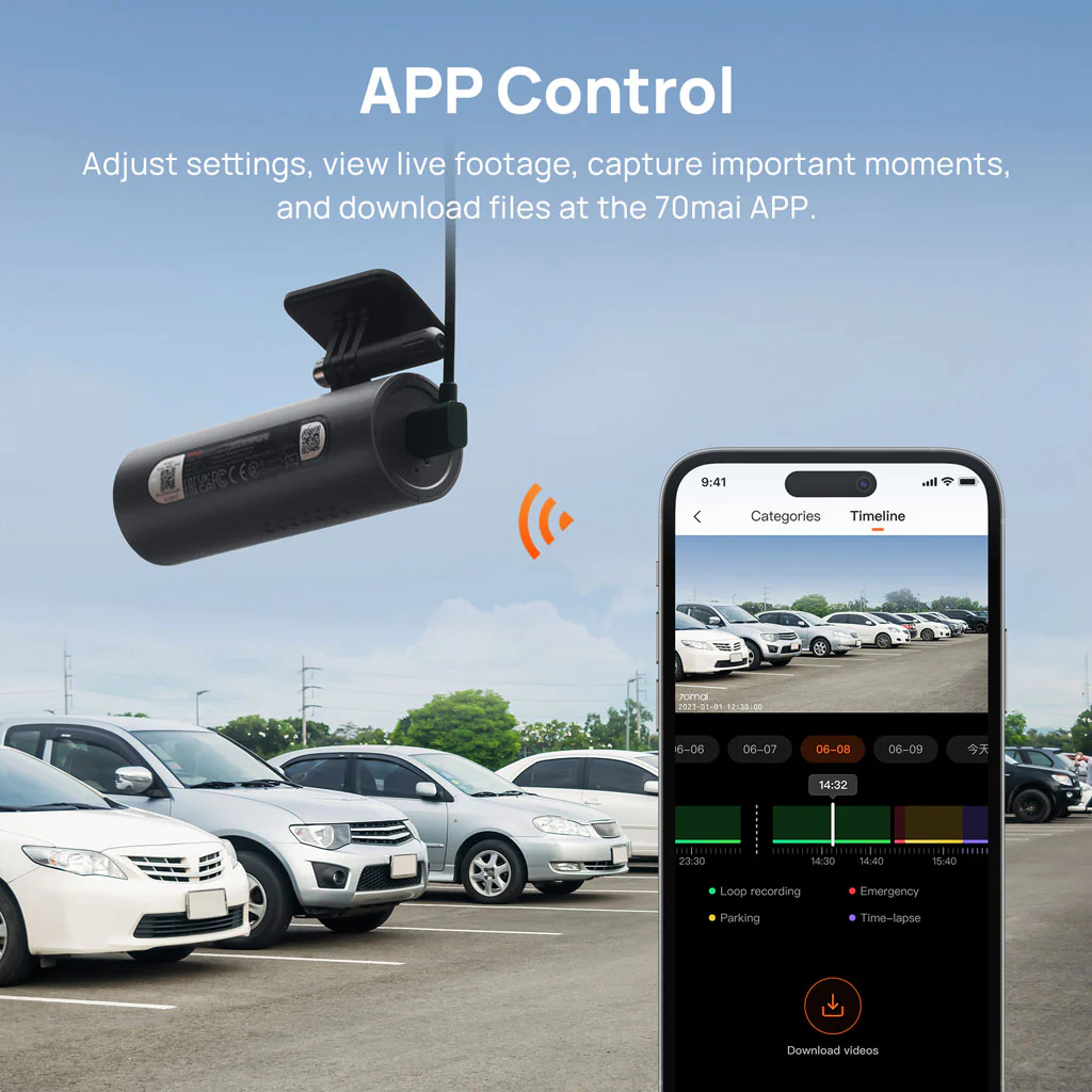 70mai Dash Cam 3 1080P HDR with Sony STARVIS 2 & Voice Control - Image 6