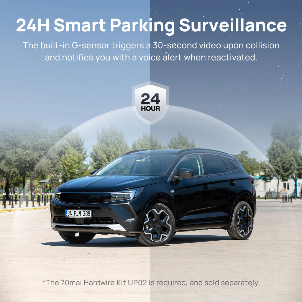 70mai Dash Cam 3 1080P HDR with Sony STARVIS 2 & Voice Control - Image 8