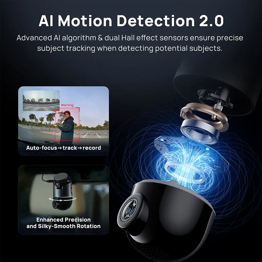 70mai Dash Cam 4K Omni 360 Full View with Dual Sony STARVIS 2, AI 2.0 & 4G LTE Supported - Image 7