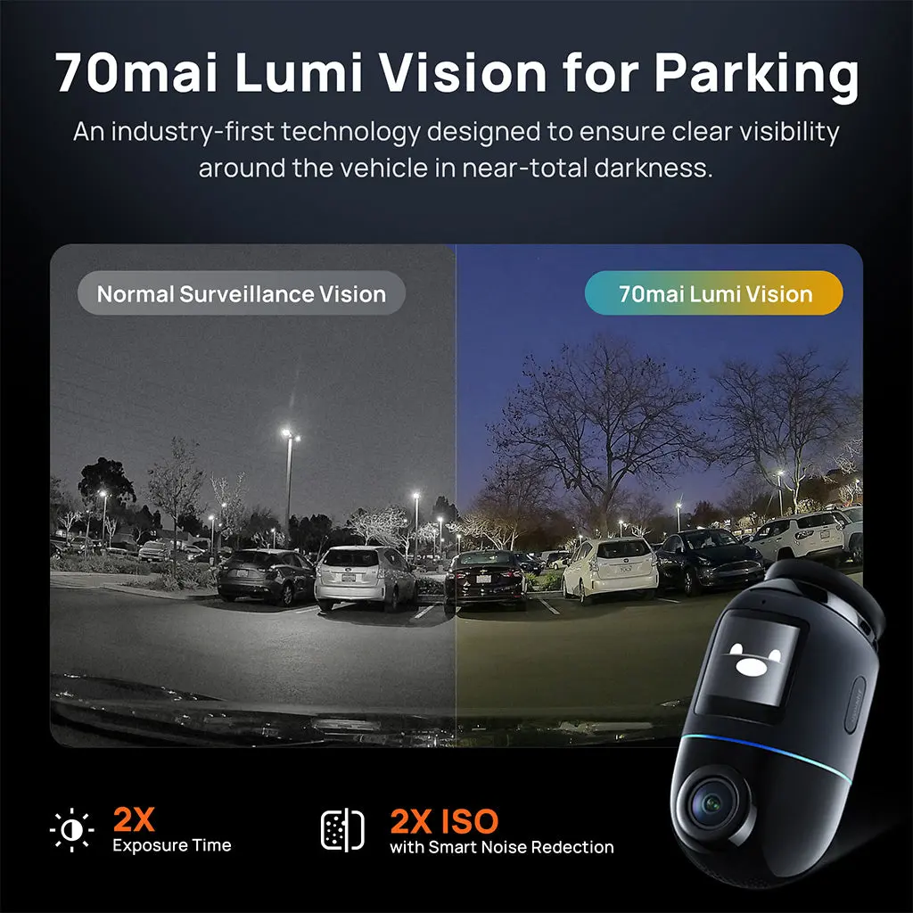 70mai Dash Cam 4K Omni 360 Full View with Dual Sony STARVIS 2, AI 2.0 & 4G LTE Supported - Image 8