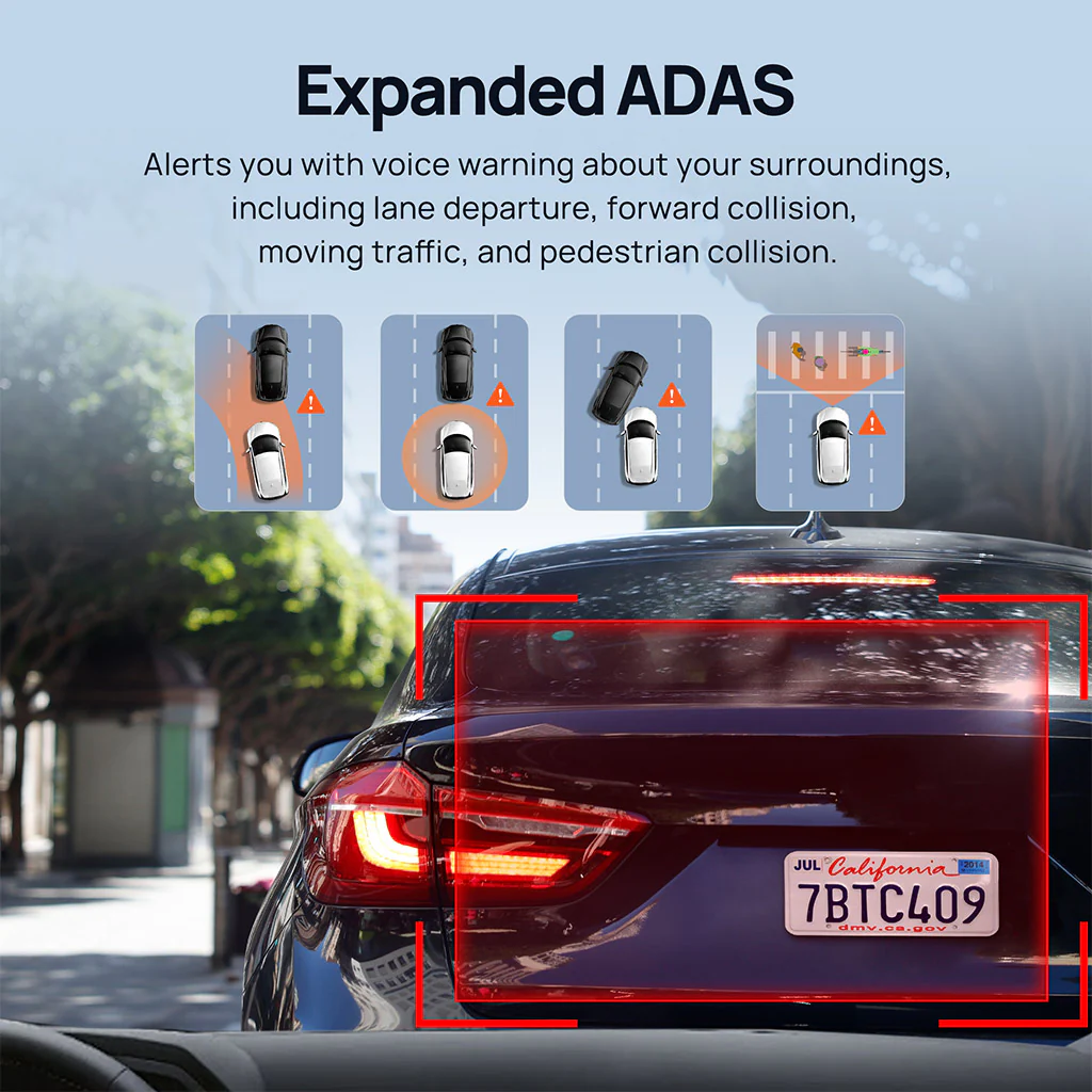 70mai Dash Cam M500 2.7K HD with Built-in eMMC, 170° FOV & HDR Recording - Image 7
