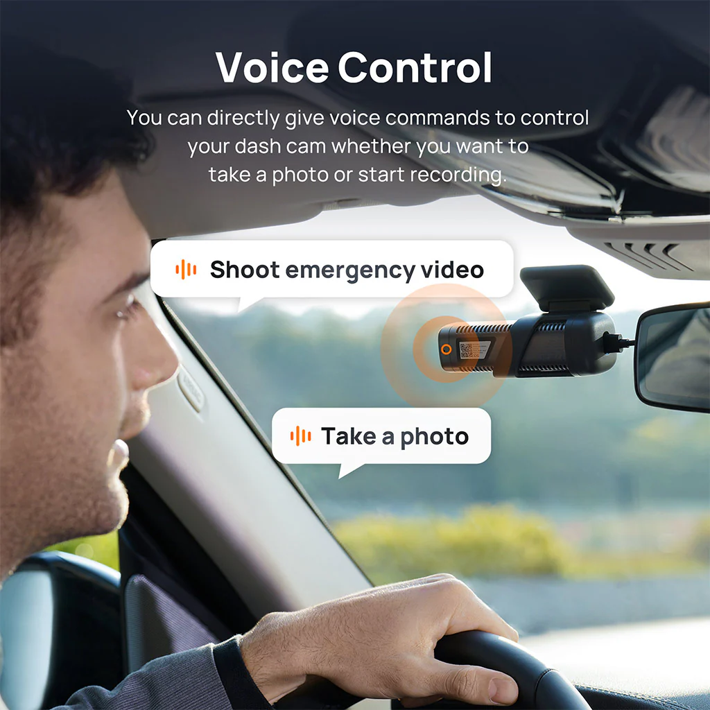 70mai Dash Cam M500 2.7K HD with Built-in eMMC, 170° FOV & HDR Recording - Image 9