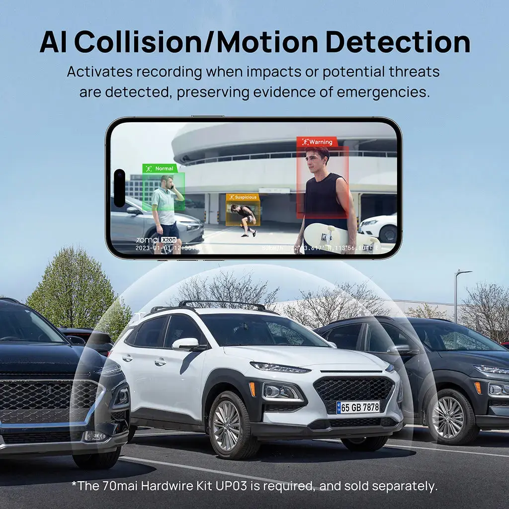 70mai Dash Cam Omni 360° Full View with Built-In eMMC, AI Detection & 4G LTE Supported - Image 6