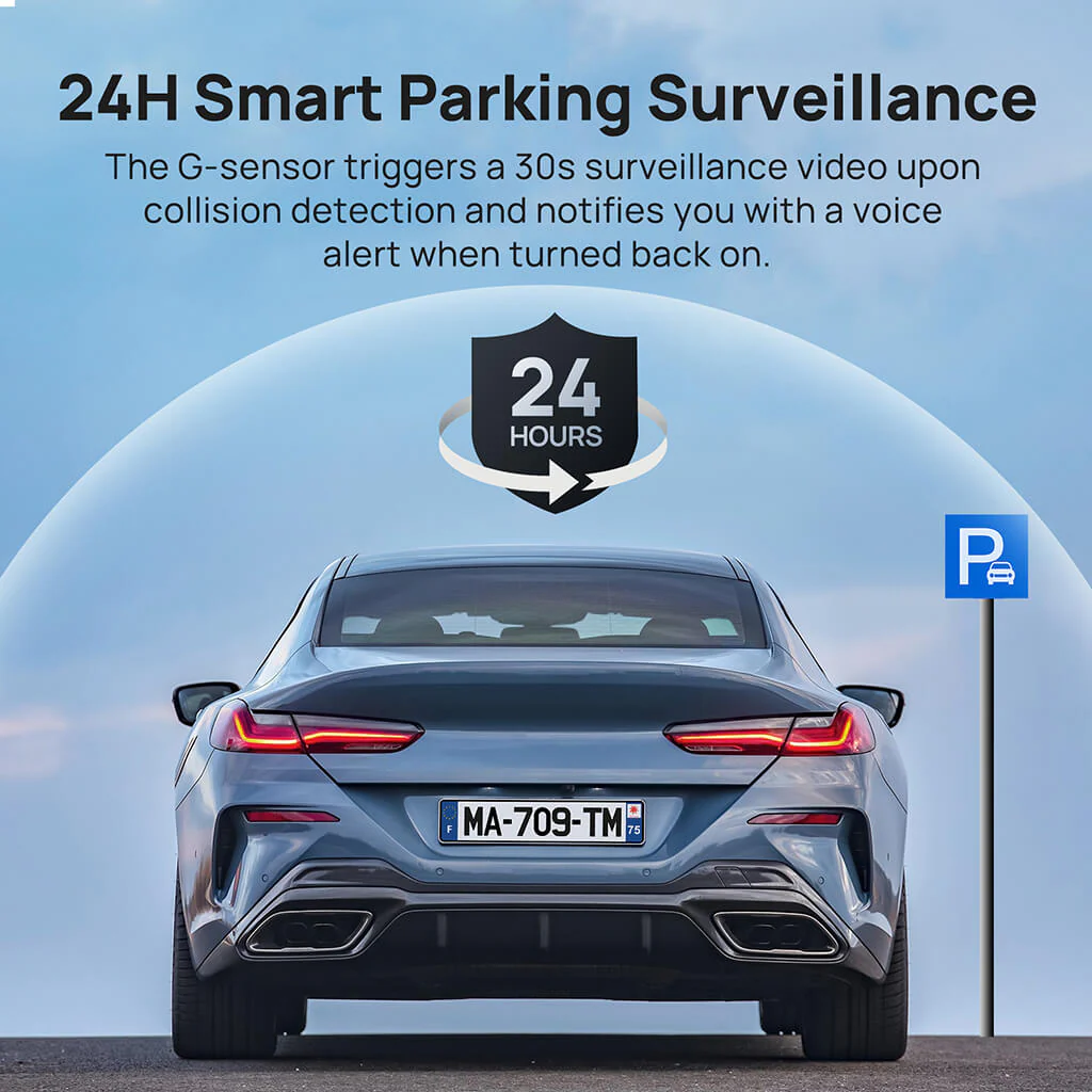 70mai Rearview Dash Cam S500 3K HDR with A 9-Inch Touch Screen & Super Capacitor - Image 9